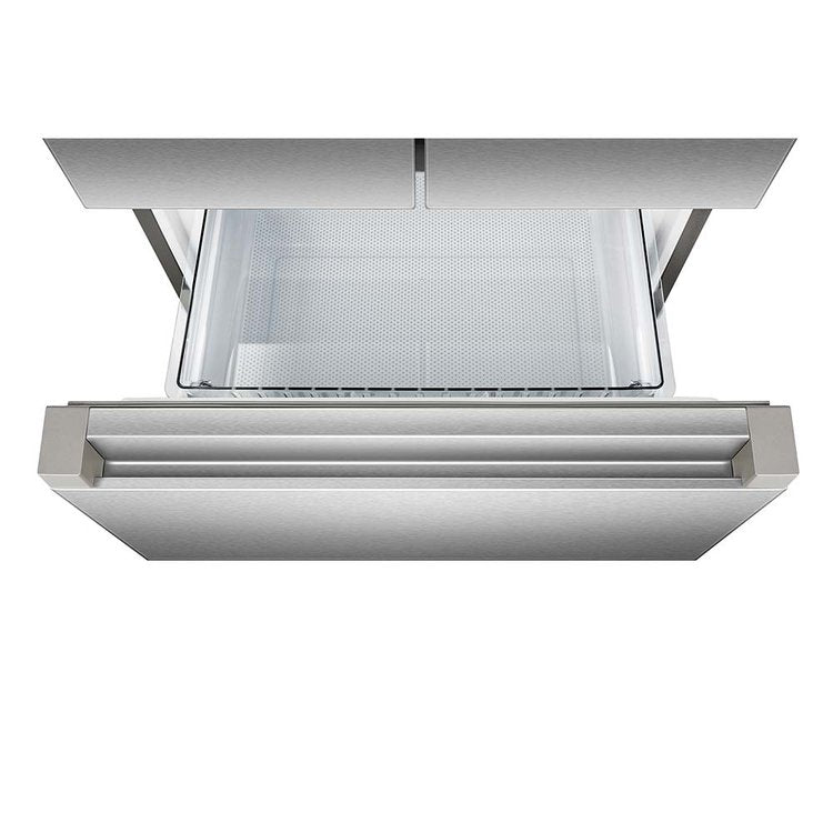 Teknix THFD17870X, 418L French Door Fridge Freezer, Total No Frost, Brushed Steel