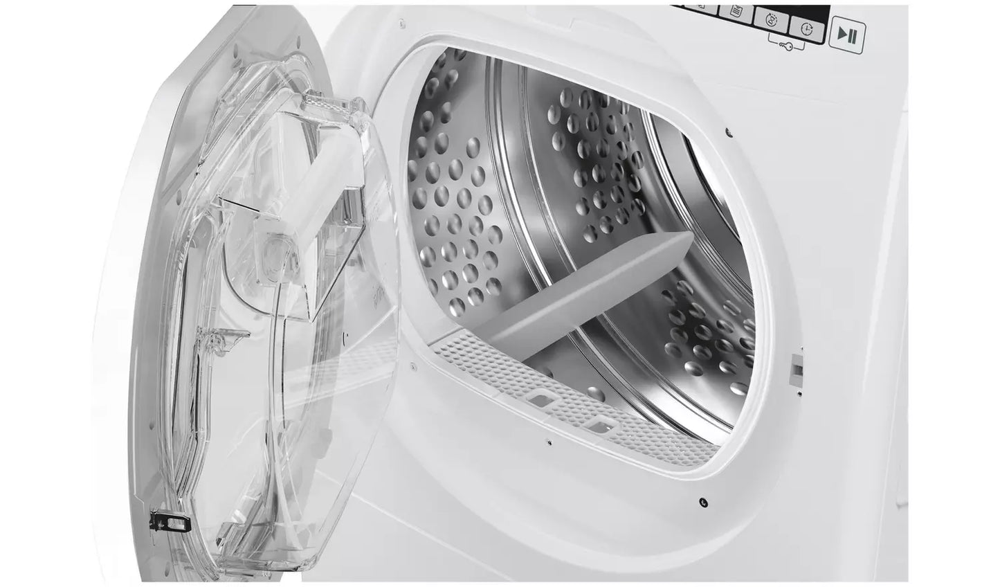 Hoover H-Dry 300 HLE H8A1LE-80 8kg Heat Pump Tumble Dryer - White