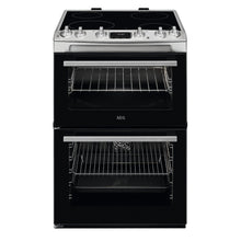 Load image into Gallery viewer, AEG CCX6540ACM 5000 SurroundCook Ceramic Electric Cooker Double Oven,Stainless Steel