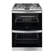 Load image into Gallery viewer, AEG CGB6131ACM 60cm Gas Double Oven Freestanding Cooker