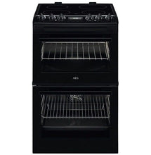 Load image into Gallery viewer, AEG CCX1530ACB 55cm Double Oven Cooker with Ceramic Hob - Black
