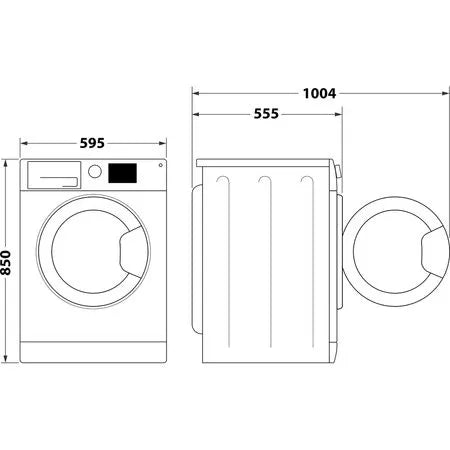Indesit BDE96436SVUK 9/6KG Washer Dryer – Silver