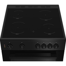 Load image into Gallery viewer, Indesit IT60V9KMB/UK Freestanding Electric Twin Cooker - Black - 60cm - A Rated