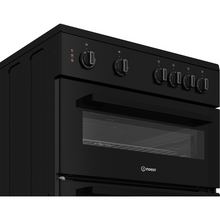 Load image into Gallery viewer, Indesit IT60V9KMB/UK Freestanding Electric Twin Cooker - Black - 60cm - A Rated