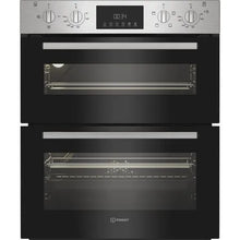 Load image into Gallery viewer, Indesit DUI12DIX Built Under Electric Fan Double Oven - Stainless Steel