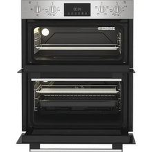 Load image into Gallery viewer, Indesit DUI12DIX Built Under Electric Fan Double Oven - Stainless Steel