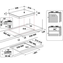 Load image into Gallery viewer, Hotpoint HGS61SBK Gas on Glass Hob - Black