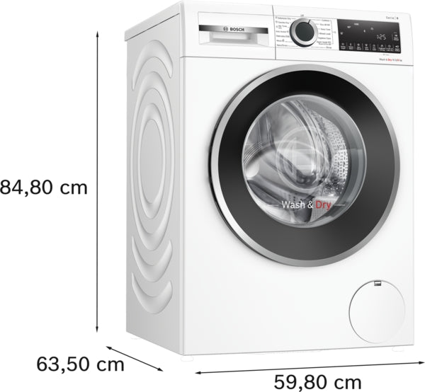 Bosch WNG25401GB Series 6, Washer dryer, 10.5/6 kg, 1400 rpm