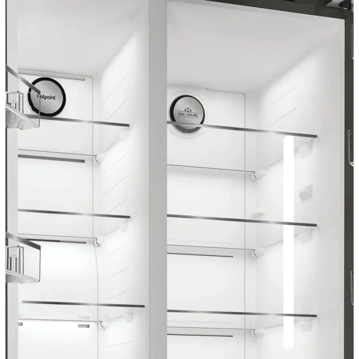 Hotpoint HPG26592XP4UK 593L American Style Fridge Freezer - Silver