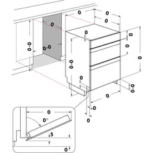Load image into Gallery viewer, Hotpoint DUH12G1B Built Under Electric Fan Double Oven - Black