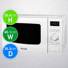 Load image into Gallery viewer, Abode AMD2002-M 20 Litres Microwave Oven - White