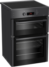 Load image into Gallery viewer, Blomberg HIN651N 60cm Double Oven Electric Cooker with Induction Hob - Anthracite