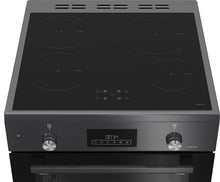 Load image into Gallery viewer, Blomberg HIRN651N 60cm Double Oven Electric Cooker with Induction Hob - Anthracite