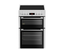 Load image into Gallery viewer, Blomberg HKN65W 60cm Double Oven Electric Cooker with Ceramic Hob - White