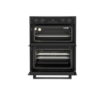 Load image into Gallery viewer, Blomberg ROTN9202DX 59.4cm Built-Under Electric Double Oven - Dark Steel