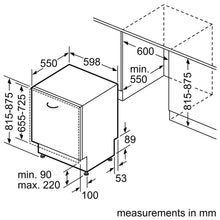 Load image into Gallery viewer, Bosch SMV2HTX02G Built In Dishwasher - 13 Place Settings