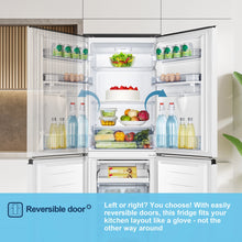 Load image into Gallery viewer, Fridgemaster MC55240DE 50/50 Non-Plumbed Freestanding Fridge Freezer – White
