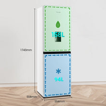 Load image into Gallery viewer, Fridgemaster MC55240DE 50/50 Non-Plumbed Freestanding Fridge Freezer – White