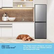 Load image into Gallery viewer, Fridgemaster MC55240ES 50/50 Freestanding Fridge Freezer – Silver