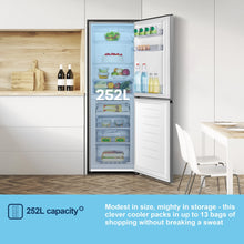 Load image into Gallery viewer, Fridgemaster MC55240ES 50/50 Freestanding Fridge Freezer – Silver