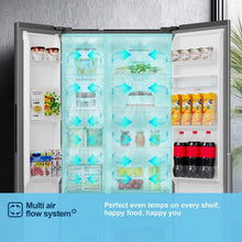 Load image into Gallery viewer, Fridgemaster MS91558DES 91.1cm 60/40 Total No Frost American Fridge Freezer - Silver