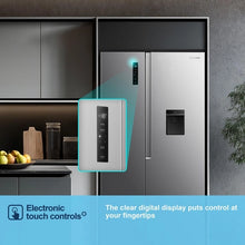 Load image into Gallery viewer, Fridgemaster MS91558DES 91.1cm 60/40 Total No Frost American Fridge Freezer - Silver