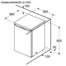 Load image into Gallery viewer, Bosch GTV15NWEBG 56cm Serie 2 Freestanding Undercounter Freezer – White