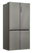 Load image into Gallery viewer, Haier HCR59F19ENMM 90.8cm Freestanding American Fridge Freezer - Platinum Inox