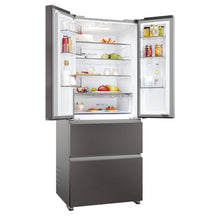 Load image into Gallery viewer, Haier HFR3718ENMD 70cm 60/40 Total No Frost Fridge Freezer - Dark Inox