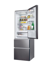 Load image into Gallery viewer, Haier HTW5618EWMP 59.5cm 60/40 Frost Free Fridge Freezer - Dark Inox