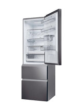 Load image into Gallery viewer, Haier HTW5618EWMP 59.5cm 60/40 Frost Free Fridge Freezer - Dark Inox
