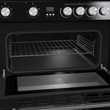 Load image into Gallery viewer, Hisense HDE3211BBUK 60cm Double Oven Electric Cooker with Ceramic Hob - Black