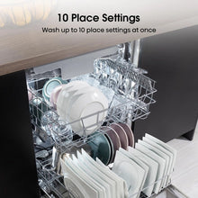 Load image into Gallery viewer, Hisense HS523E15BUK Slimline Dishwasher - Black - 10 Place Settings