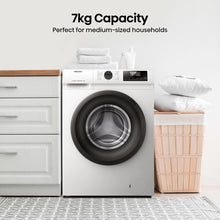 Load image into Gallery viewer, Hisense WF1Q7021BW 7kg 1200 Spin, Steam Washing Machine - White