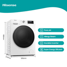 Load image into Gallery viewer, Hisense WFQA1014EVJM 10kg 1400 Spin Washing Machine - White