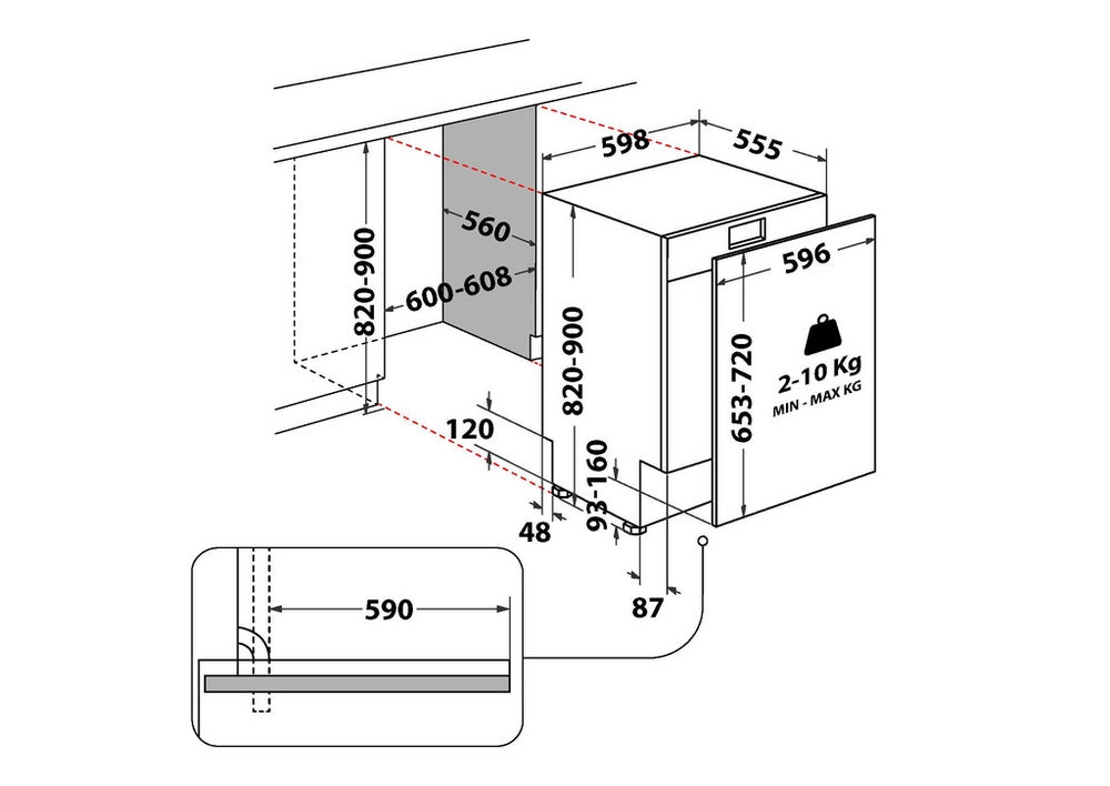 Hotpoint H2IC14BN7A0UK Integrated Dishwasher - 14 Place Settings