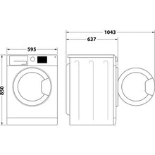 Load image into Gallery viewer, Hotpoint NSWF946BSUK 9kg 1400 Spin Washing Machine - Black