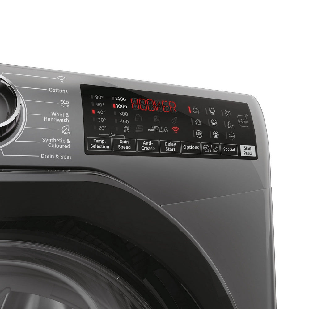 Hoover H3WPS4106TAMBR 10kg, 1400 Spin Washing Machine - Graphite