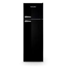 Load image into Gallery viewer, Montpellier MAB346EK Retro Top Mount Fridge Freezer in Black