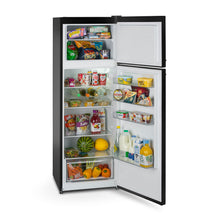 Load image into Gallery viewer, Montpellier MAB346EK Retro Top Mount Fridge Freezer in Black