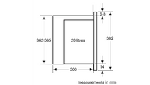 Load image into Gallery viewer, Neff HLAWD23N0B Built In Microwave - Black / Stainless Steel Trim