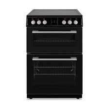 Load image into Gallery viewer, Montpellier MDOC60FK Black 60cm Double Oven Cooker