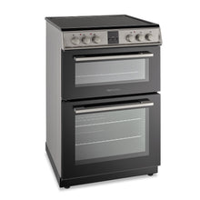 Load image into Gallery viewer, Montpellier MDOC60FS Silver 60cm Double Oven Cooker
