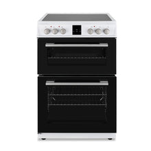 Load image into Gallery viewer, Montpellier MDOC60FW White 60cm Double Oven Cooker