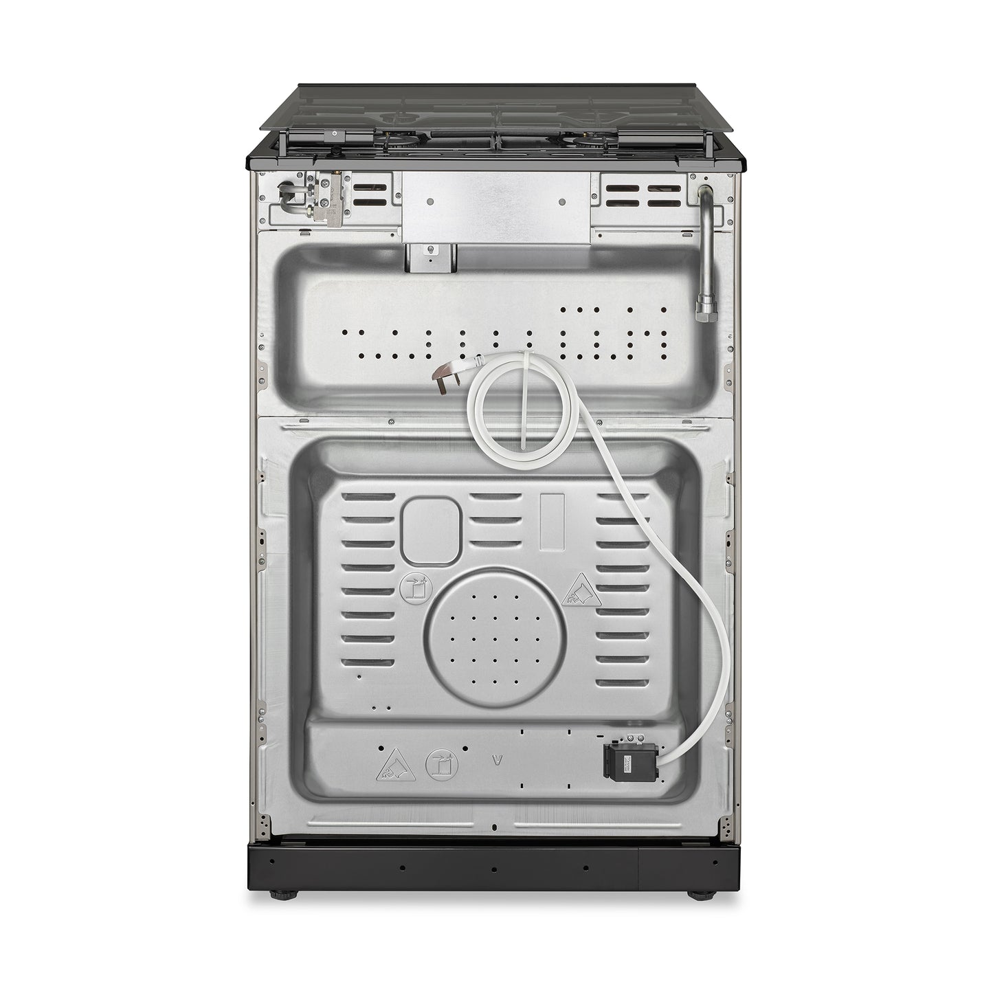 Montpellier MDOG60LS Silver Gas Double Oven Lidded 60cm Cooker