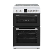 Load image into Gallery viewer, Montpellier MDOG60LW White Gas Double Oven Lidded 60cm Cooker
