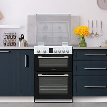 Load image into Gallery viewer, Montpellier MDOG60LW White Gas Double Oven Lidded 60cm Cooker