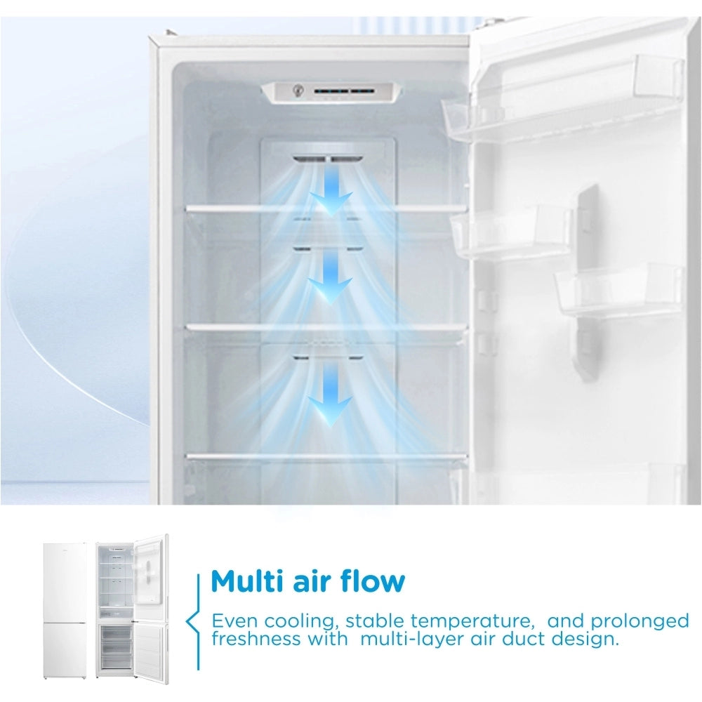 Midea MDRB424FGC01I 70/30 Total No Frost Fridge Freezer - White