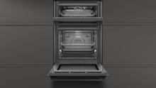 Load image into Gallery viewer, Neff U1ACE2HG0B 59.4cm Built In Electric Double Oven - Black with Graphite Trim