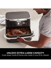 Load image into Gallery viewer, Ninja AF500UK Foodi FlexDrawer Air Fryer - Black